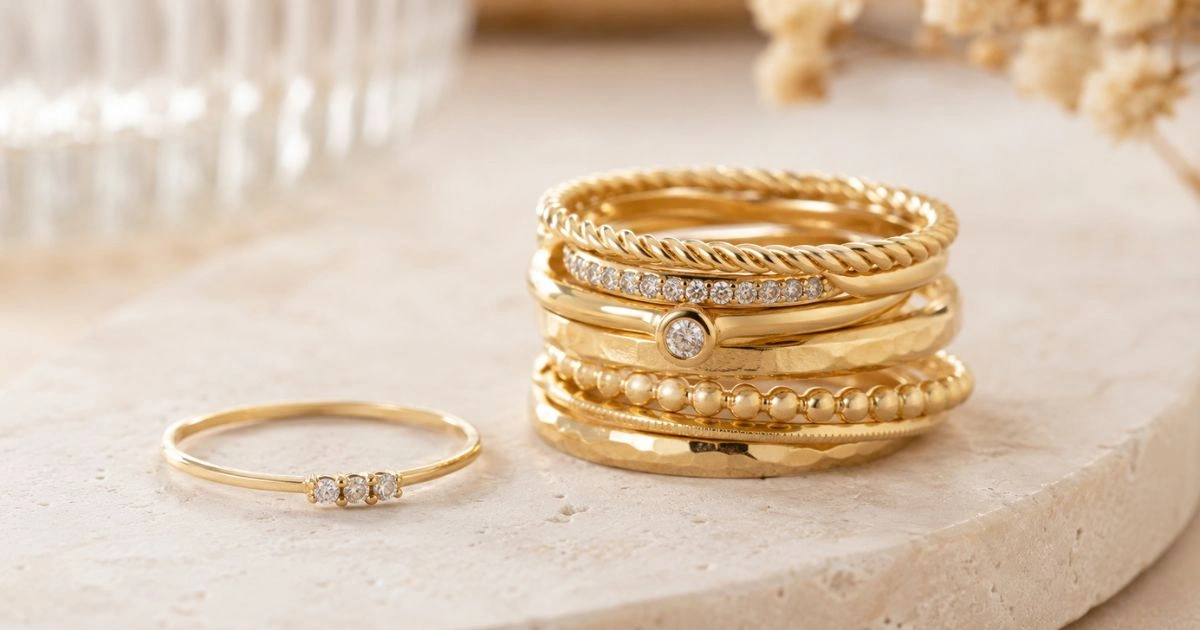 The Gold Stackable Rings for Women Minimalists Love